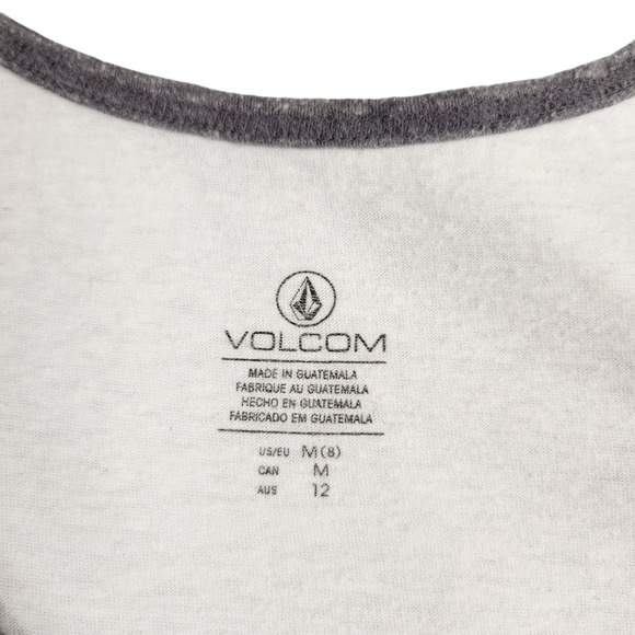 Volcom Tank Top Womens Medium White Hawaii Hawaiian Pineapple Surf Wave Graphic - Picture 10 of 10